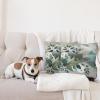 Ambesonne Eucalyptus Leaves Decorative Throw Pillow Case Pack of 2, Gloomy Love of Nature on Neutral Watercolor Art Background, Couch Bedroom Living Room Cushion Cover, 20″, Mustard and Reseda Green(Dark Sea Green Grey Teal)