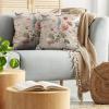 Ambesonne Eucalyptus Leaves Decorative Throw Pillow Case Pack of 2, Gloomy Love of Nature on Neutral Watercolor Art Background, Couch Bedroom Living Room Cushion Cover, 20″, Mustard and Reseda Green(Rose Warm Taupe Green)