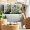 Ambesonne Eucalyptus Leaves Decorative Throw Pillow Case Pack of 2, Gloomy Love of Nature on Neutral Watercolor Art Background, Couch Bedroom Living Room Cushion Cover, 20″, Mustard and Reseda Green(Laurel Green Eggshell)