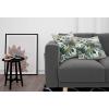 Ambesonne Eucalyptus Leaves Decorative Throw Pillow Case Pack of 2, Gloomy Love of Nature on Neutral Watercolor Art Background, Couch Bedroom Living Room Cushion Cover, 20″, Mustard and Reseda Green(Dark Sea Green Grey Teal)