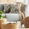 Ambesonne Eucalyptus Leaves Decorative Throw Pillow Case Pack of 2, Gloomy Love of Nature on Neutral Watercolor Art Background, Couch Bedroom Living Room Cushion Cover, 20″, Mustard and Reseda Green(Champagne and Multicolor)