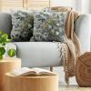 Ambesonne Eucalyptus Leaves Decorative Throw Pillow Case Pack of 2, Gloomy Love of Nature on Neutral Watercolor Art Background, Couch Bedroom Living Room Cushion Cover, 20″, Mustard and Reseda Green(Mustard and Reseda Green)
