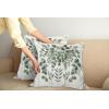 Ambesonne Eucalyptus Leaves Decorative Throw Pillow Case Pack of 2, Gloomy Love of Nature on Neutral Watercolor Art Background, Couch Bedroom Living Room Cushion Cover, 20″, Mustard and Reseda Green(Ivory and Laurel Green)