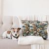 Ambesonne Eucalyptus Leaves Decorative Throw Pillow Case Pack of 2, Gloomy Love of Nature on Neutral Watercolor Art Background, Couch Bedroom Living Room Cushion Cover, 20″, Mustard and Reseda Green(Dark Tan Multicolor)