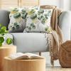 Ambesonne Eucalyptus Leaves Decorative Throw Pillow Case Pack of 2, Gloomy Love of Nature on Neutral Watercolor Art Background, Couch Bedroom Living Room Cushion Cover, 20″, Mustard and Reseda Green(Fern Green Yellow and White)