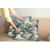Ambesonne Eucalyptus Leaves Decorative Throw Pillow Case Pack of 2, Gloomy Love of Nature on Neutral Watercolor Art Background, Couch Bedroom Living Room Cushion Cover, 20″, Mustard and Reseda Green(Grey Teal Earth Yellow)