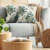 Ambesonne Eucalyptus Leaves Decorative Throw Pillow Case Pack of 2, Gloomy Love of Nature on Neutral Watercolor Art Background, Couch Bedroom Living Room Cushion Cover, 20″, Mustard and Reseda Green(Dark Teal Amber Ivory)