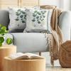 Ambesonne Eucalyptus Leaves Decorative Throw Pillow Case Pack of 2, Gloomy Love of Nature on Neutral Watercolor Art Background, Couch Bedroom Living Room Cushion Cover, 20″, Mustard and Reseda Green(Reseda Green Yellow Grey)