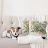 Ambesonne Eucalyptus Leaves Decorative Throw Pillow Case Pack of 2, Gloomy Love of Nature on Neutral Watercolor Art Background, Couch Bedroom Living Room Cushion Cover, 20″, Mustard and Reseda Green(Green Multicolor)
