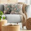 Ambesonne Eucalyptus Leaves Decorative Throw Pillow Case Pack of 2, Gloomy Love of Nature on Neutral Watercolor Art Background, Couch Bedroom Living Room Cushion Cover, 20″, Mustard and Reseda Green(Pale Rose Laurel Green)