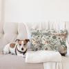 Ambesonne Eucalyptus Leaves Decorative Throw Pillow Case Pack of 2, Gloomy Love of Nature on Neutral Watercolor Art Background, Couch Bedroom Living Room Cushion Cover, 20″, Mustard and Reseda Green(Pale Rose Slate Blue)