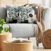 Ambesonne Eucalyptus Leaves Decorative Throw Pillow Case Pack of 2, Gloomy Love of Nature on Neutral Watercolor Art Background, Couch Bedroom Living Room Cushion Cover, 20″, Mustard and Reseda Green(Black Blue Grey and Green)