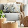 Ambesonne Eucalyptus Leaves Decorative Throw Pillow Case Pack of 2, Gloomy Love of Nature on Neutral Watercolor Art Background, Couch Bedroom Living Room Cushion Cover, 20″, Mustard and Reseda Green(Laurel Green Blue Cream)