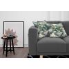 Ambesonne Eucalyptus Leaves Decorative Throw Pillow Case Pack of 2, Gloomy Love of Nature on Neutral Watercolor Art Background, Couch Bedroom Living Room Cushion Cover, 20″, Mustard and Reseda Green(Grey Teal Earth Yellow)