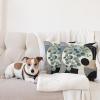 Ambesonne Eucalyptus Leaves Decorative Throw Pillow Case Pack of 2, Gloomy Love of Nature on Neutral Watercolor Art Background, Couch Bedroom Living Room Cushion Cover, 20″, Mustard and Reseda Green(Black Blue Grey and Green)