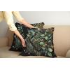 Ambesonne Eucalyptus Leaves Decorative Throw Pillow Case Pack of 2, Gloomy Love of Nature on Neutral Watercolor Art Background, Couch Bedroom Living Room Cushion Cover, 20″, Mustard and Reseda Green(Black Laurel Green Amber)