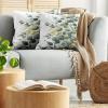 Ambesonne Eucalyptus Leaves Decorative Throw Pillow Case Pack of 2, Gloomy Love of Nature on Neutral Watercolor Art Background, Couch Bedroom Living Room Cushion Cover, 20″, Mustard and Reseda Green(Mustard and Peacock Green)