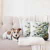 Ambesonne Eucalyptus Leaves Decorative Throw Pillow Case Pack of 2, Gloomy Love of Nature on Neutral Watercolor Art Background, Couch Bedroom Living Room Cushion Cover, 20″, Mustard and Reseda Green(Mustard and Peacock Green)