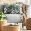 Ambesonne Eucalyptus Leaves Decorative Throw Pillow Case Pack of 2, Gloomy Love of Nature on Neutral Watercolor Art Background, Couch Bedroom Living Room Cushion Cover, 20″, Mustard and Reseda Green(Grey Teal Earth Yellow)