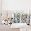 Ambesonne Eucalyptus Leaves Decorative Throw Pillow Case Pack of 2, Gloomy Love of Nature on Neutral Watercolor Art Background, Couch Bedroom Living Room Cushion Cover, 20″, Mustard and Reseda Green(Teal Multicolor)