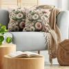 Ambesonne Eucalyptus Leaves Decorative Throw Pillow Case Pack of 2, Gloomy Love of Nature on Neutral Watercolor Art Background, Couch Bedroom Living Room Cushion Cover, 20″, Mustard and Reseda Green(Blush Forest Green Pink)