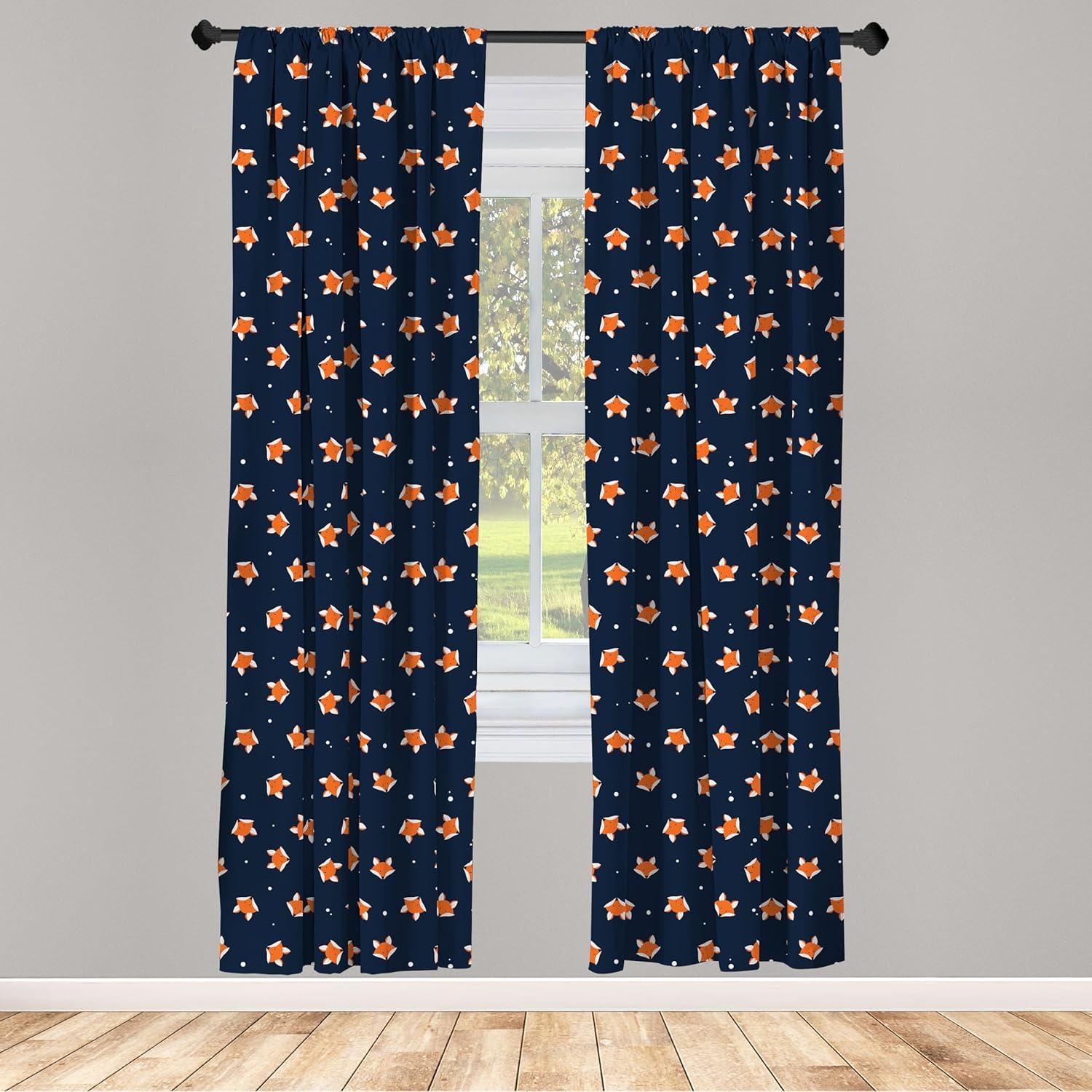 imageAmbesonne Boho Curtains Simplistic Ethnic Look Botanical Ornaments as Stripes Neutral Tones Window Treatments 2 Panel Set for Living Room Bedroom Pair of 28quot x 84quot Pale Khaki and Laurel GreenOrange Blue