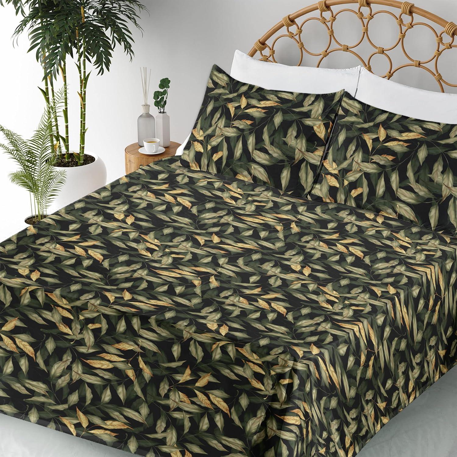 imageAmbesonne Butterflies Sheet Set Watercolor Design Branches Spring Life on Neutral Colored Backdrop Fitted and Flat Sheet with Pillowcases Bedding Accent 4 Piece Set Queen Pale Grey Sepia BlushPistachio Green Mustard