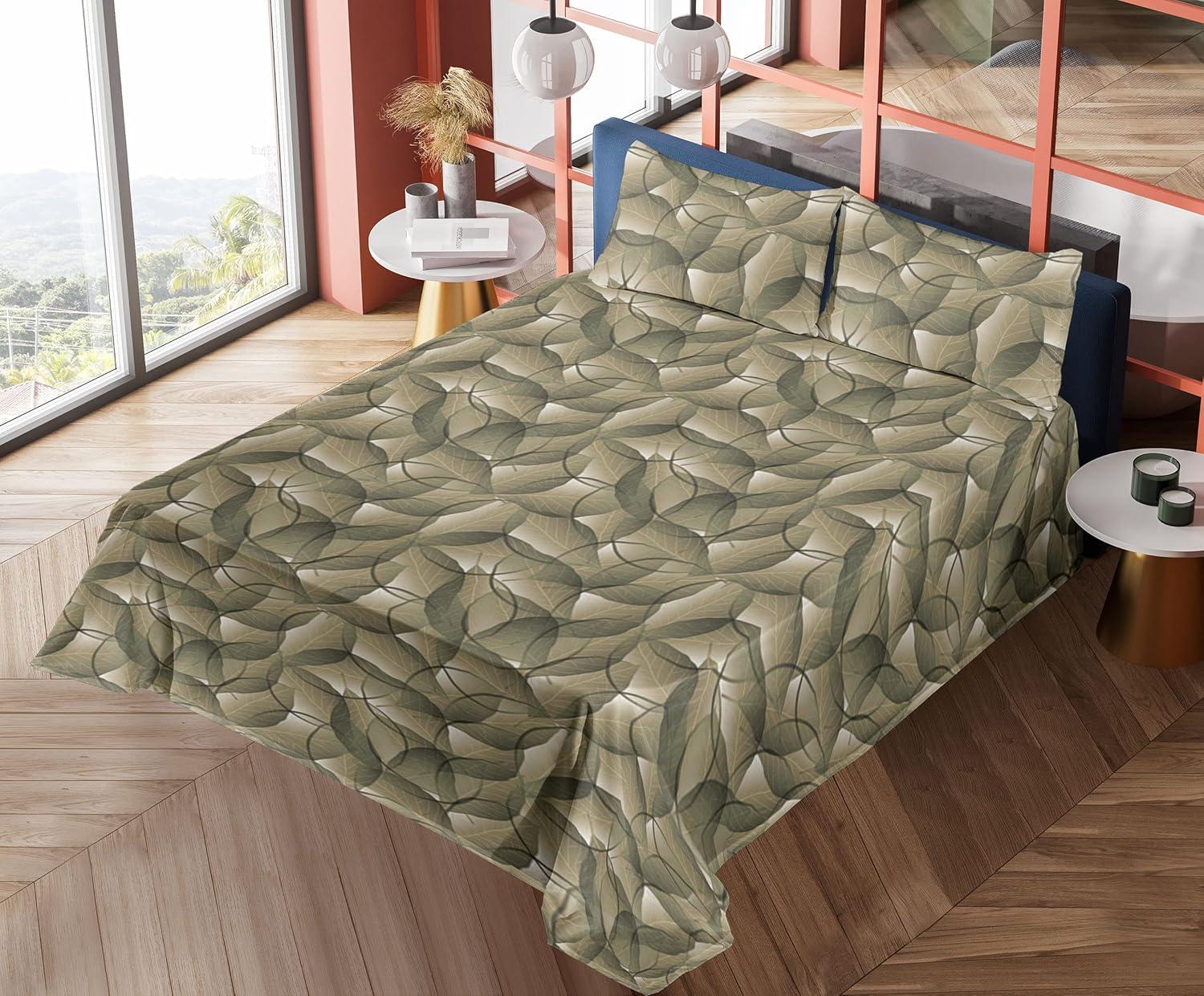 imageAmbesonne Butterflies Sheet Set Watercolor Design Branches Spring Life on Neutral Colored Backdrop Fitted and Flat Sheet with Pillowcases Bedding Accent 4 Piece Set Queen Pale Grey Sepia BlushKhaki Peacock Green
