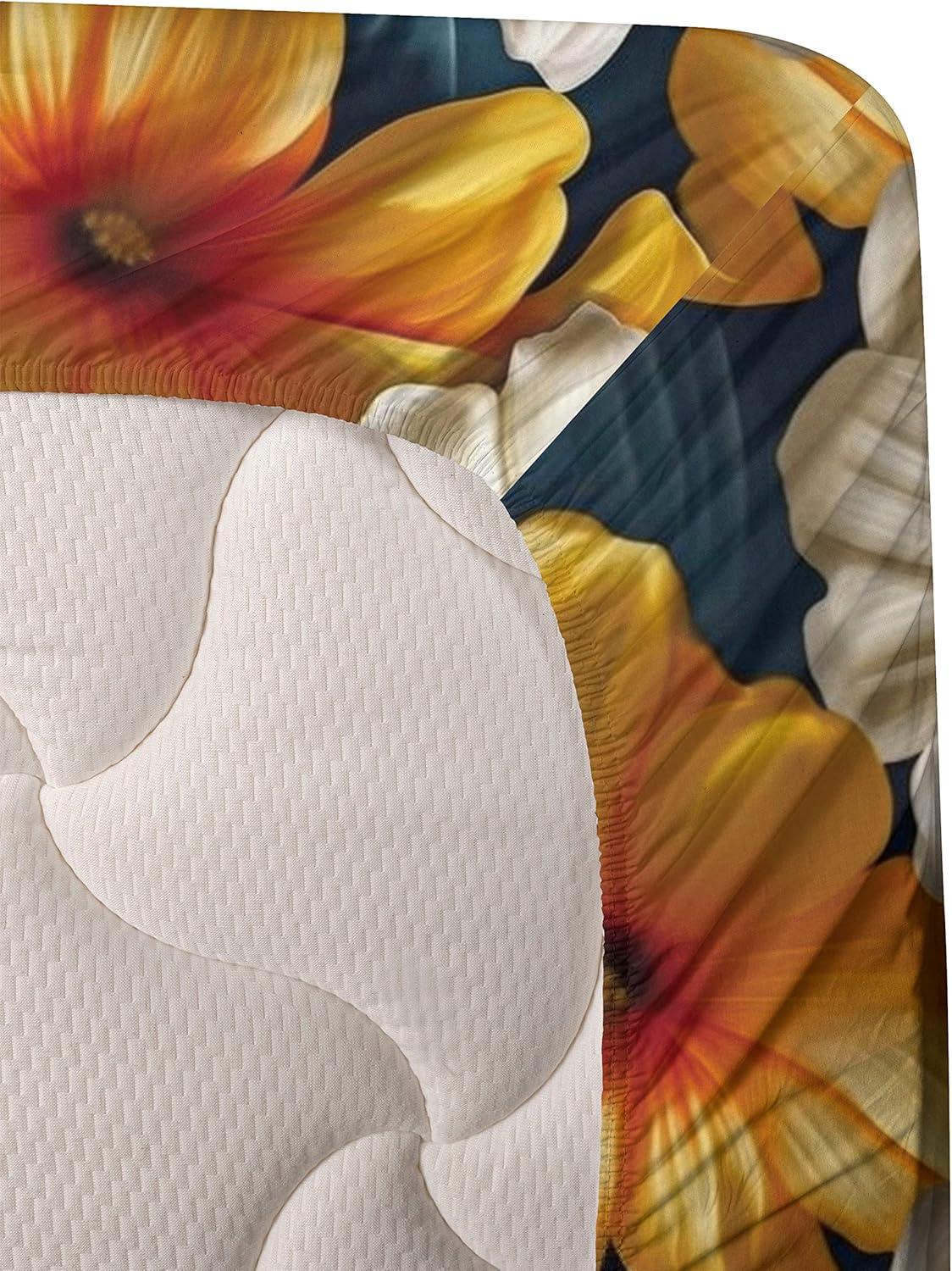 imageAmbesonne Butterflies Sheet Set Watercolor Design Branches Spring Life on Neutral Colored Backdrop Fitted and Flat Sheet with Pillowcases Bedding Accent 4 Piece Set Queen Pale Grey Sepia BlushSlate Blue Orange and Ivory
