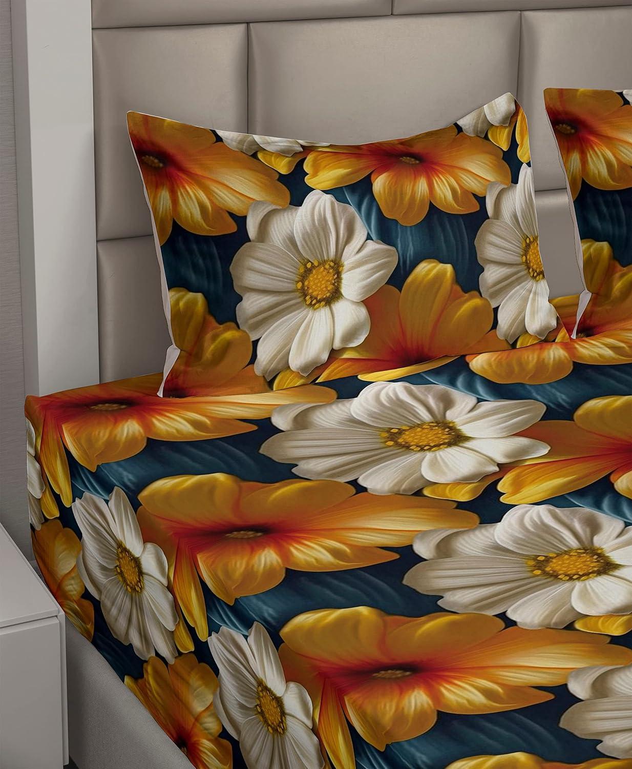 imageAmbesonne Butterflies Sheet Set Watercolor Design Branches Spring Life on Neutral Colored Backdrop Fitted and Flat Sheet with Pillowcases Bedding Accent 4 Piece Set Queen Pale Grey Sepia BlushSlate Blue Orange and Ivory