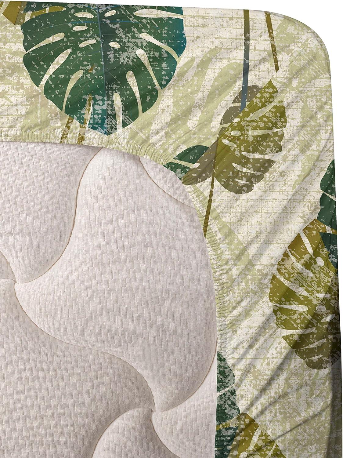 imageAmbesonne Butterflies Sheet Set Watercolor Design Branches Spring Life on Neutral Colored Backdrop Fitted and Flat Sheet with Pillowcases Bedding Accent 4 Piece Set Queen Pale Grey Sepia BlushFawn Hunter Green