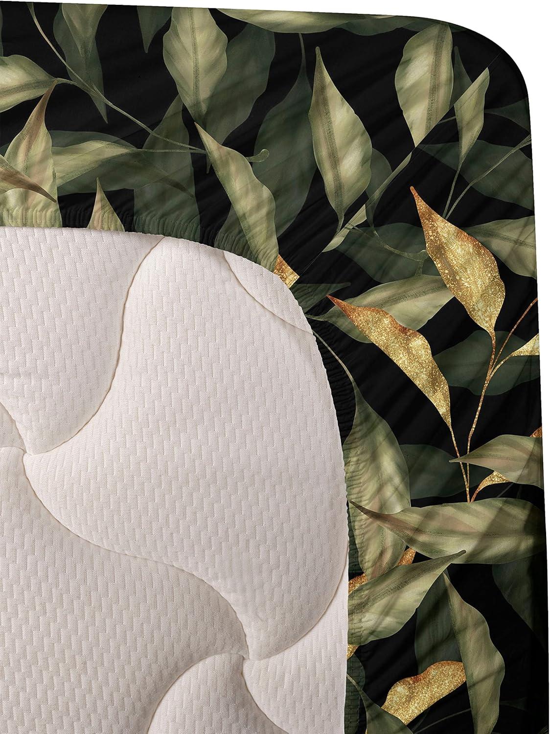 imageAmbesonne Butterflies Sheet Set Watercolor Design Branches Spring Life on Neutral Colored Backdrop Fitted and Flat Sheet with Pillowcases Bedding Accent 4 Piece Set Queen Pale Grey Sepia BlushPistachio Green Mustard