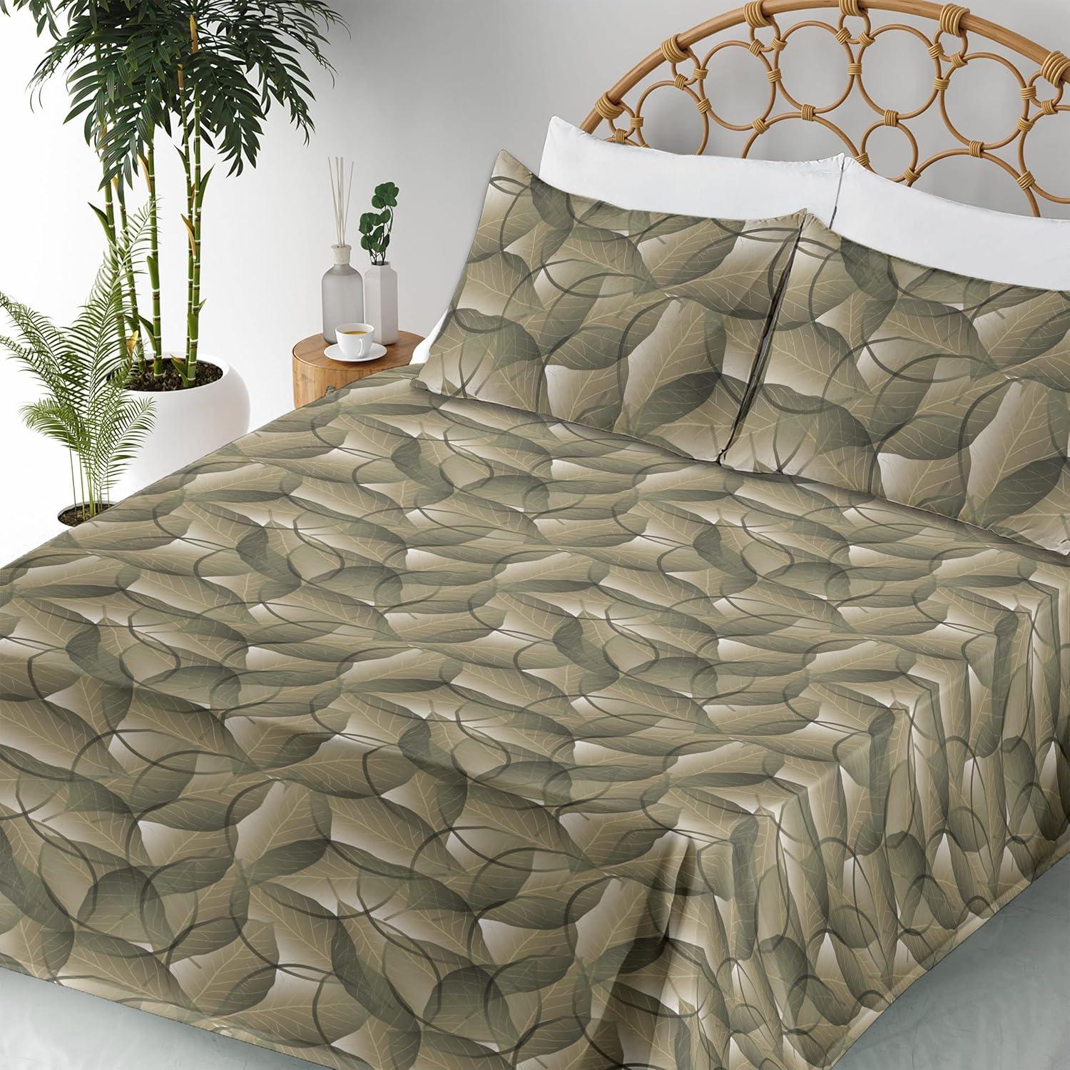 imageAmbesonne Butterflies Sheet Set Watercolor Design Branches Spring Life on Neutral Colored Backdrop Fitted and Flat Sheet with Pillowcases Bedding Accent 4 Piece Set Queen Pale Grey Sepia BlushKhaki Peacock Green