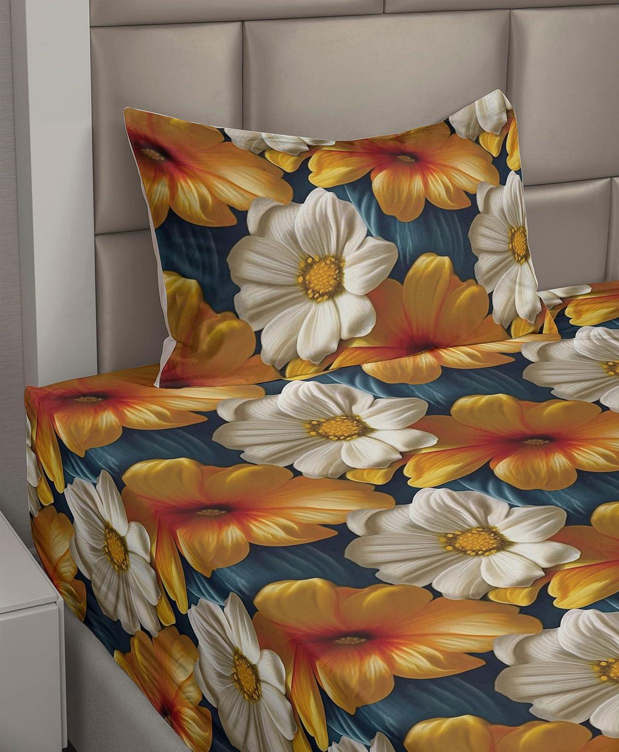 imageAmbesonne Butterflies Sheet Set Watercolor Design Branches Spring Life on Neutral Colored Backdrop Fitted and Flat Sheet with Pillowcases Bedding Accent 4 Piece Set Queen Pale Grey Sepia BlushSlate Blue Orange and Ivory