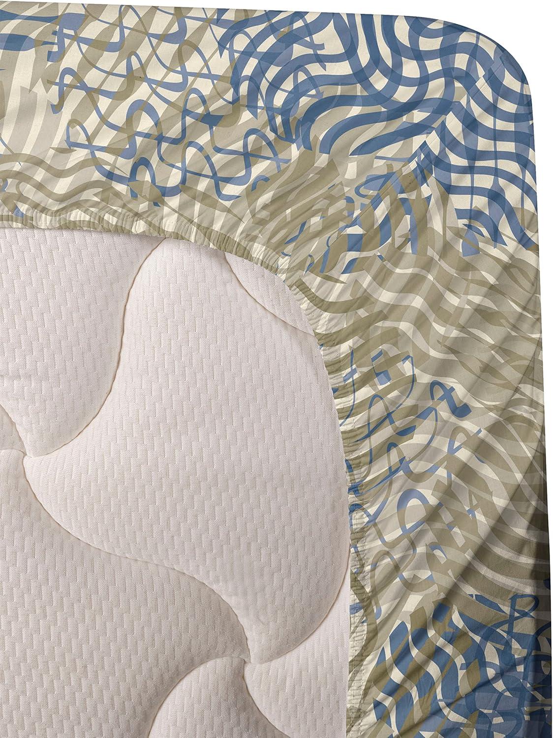 imageAmbesonne Butterflies Sheet Set Watercolor Design Branches Spring Life on Neutral Colored Backdrop Fitted and Flat Sheet with Pillowcases Bedding Accent 4 Piece Set Queen Pale Grey Sepia BlushAvocado Green Cobalt Blue