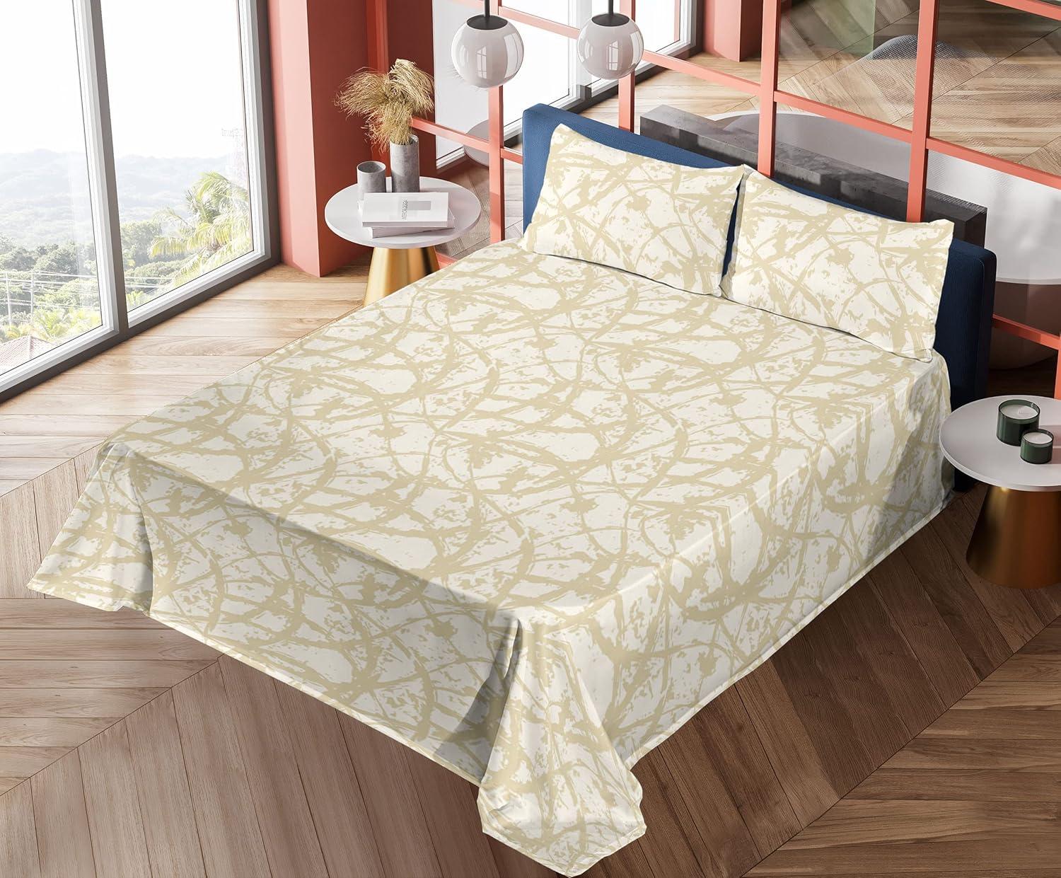 imageAmbesonne Butterflies Sheet Set Watercolor Design Branches Spring Life on Neutral Colored Backdrop Fitted and Flat Sheet with Pillowcases Bedding Accent 4 Piece Set Queen Pale Grey Sepia BlushAvocado Green Eggshell