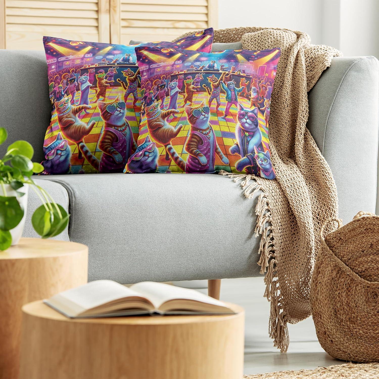 imageAmbesonne Classic Decorative Throw Pillow Case Pack of 2 Extravagant Hall with Oceanic and Neutral Color Details Room View Print Couch Bedroom Living Room Cushion Cover 18quot Coconut and Sea BlueFuchsia Multicolor
