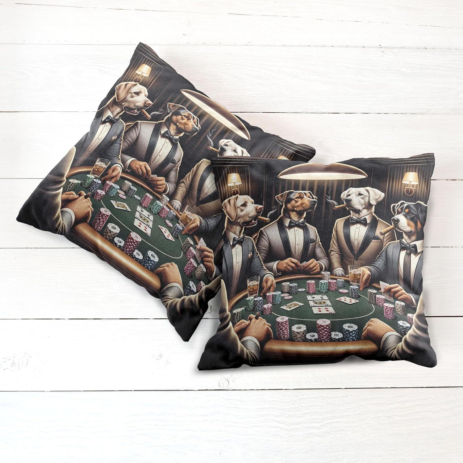 imageAmbesonne Classic Decorative Throw Pillow Case Pack of 2 Extravagant Hall with Oceanic and Neutral Color Details Room View Print Couch Bedroom Living Room Cushion Cover 18quot Coconut and Sea BlueBrown Dark Green Grey