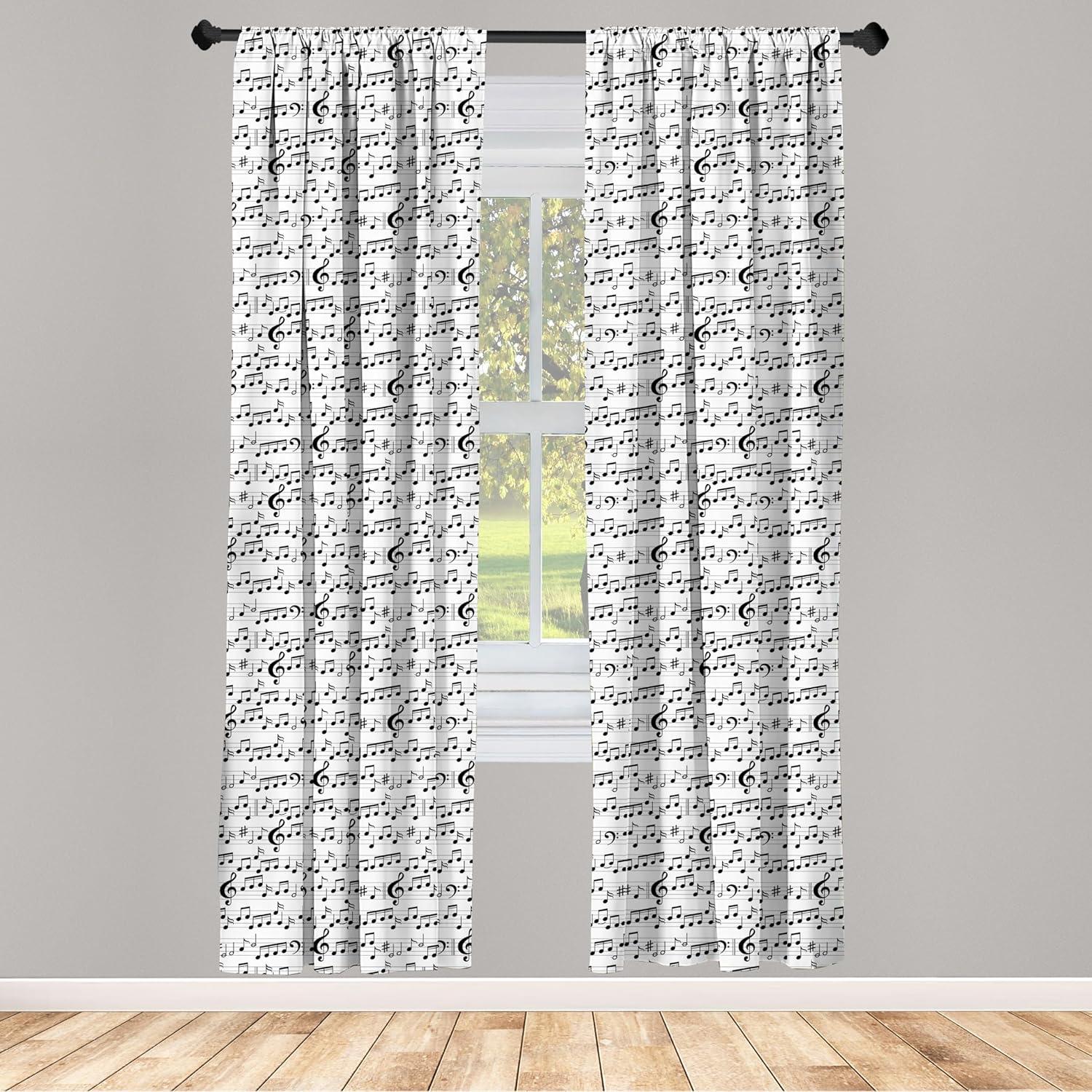 imageAmbesonne Eucalyptus Curtains Modern Themed Branches on Marble Print Abstarct and Neutral Swirls Window Treatments 2 Panel Set for Living Room Bedroom Pair of 28quot x 63quot Grey Teal and Sage GreenBlack and White