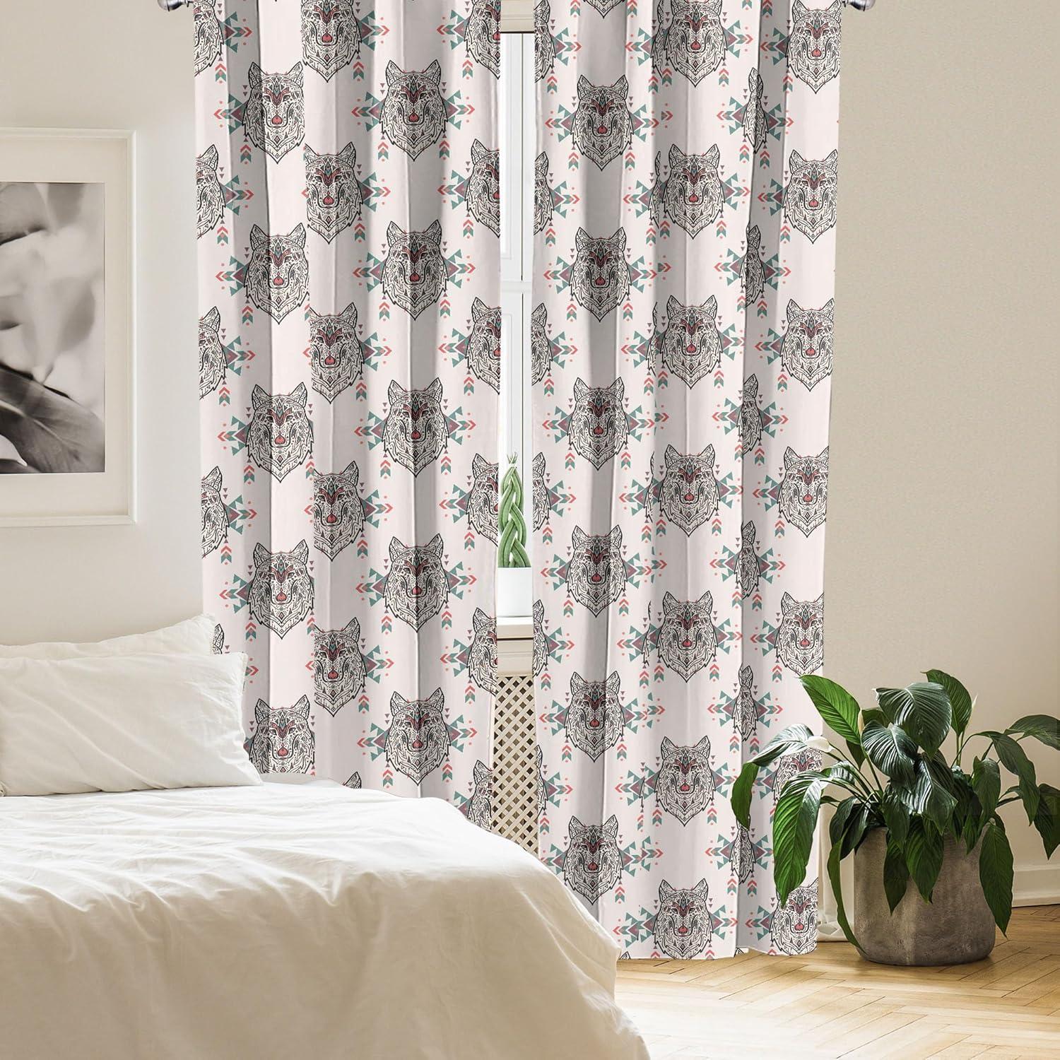 imageAmbesonne Eucalyptus Curtains Modern Themed Branches on Marble Print Abstarct and Neutral Swirls Window Treatments 2 Panel Set for Living Room Bedroom Pair of 28quot x 63quot Grey Teal and Sage GreenIvory Grey
