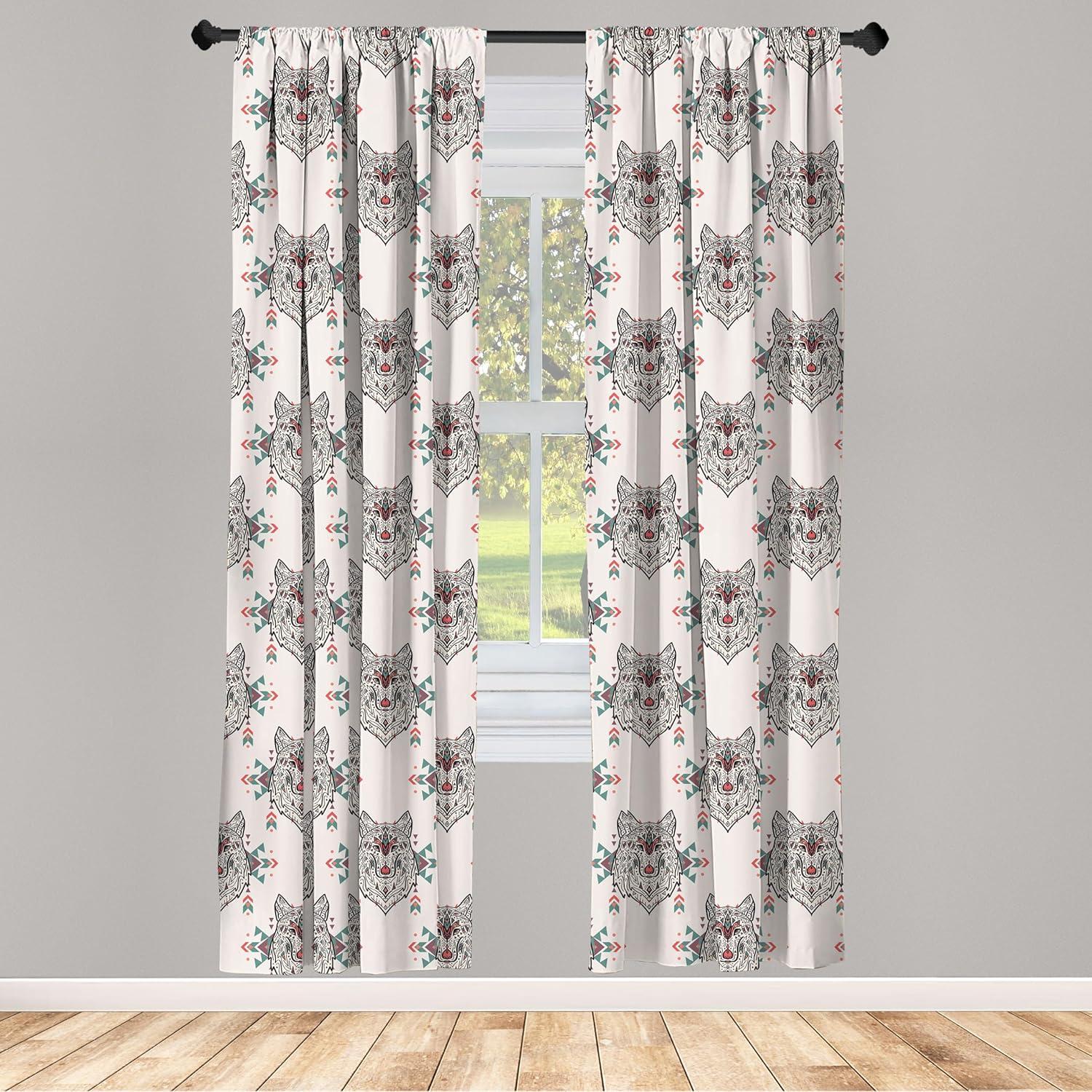 imageAmbesonne Eucalyptus Curtains Modern Themed Branches on Marble Print Abstarct and Neutral Swirls Window Treatments 2 Panel Set for Living Room Bedroom Pair of 28quot x 63quot Grey Teal and Sage GreenIvory Grey