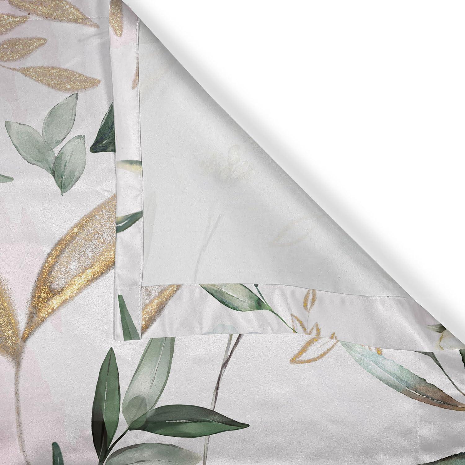 imageAmbesonne Floral Design Grommet Curtain Abstract Boho Inspirations Neutral Flowers Silhouettes on Grunge Back Decorative 2Panel Window Drapes for Bedroom Living Room 50quot x 120quot Dimgray Pale GreySoft Pink Peacock Green