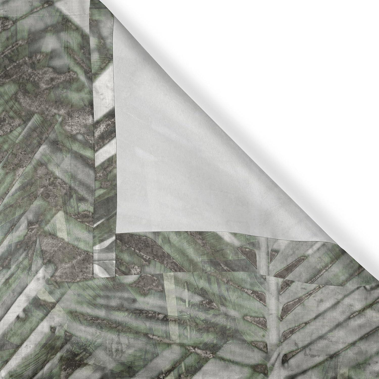 imageAmbesonne Jungle Boho Grommet Curtain Dreamy Silhouettes of Flowers Vintage Drawn with Lines Neutral Art Decorative 2Panel Window Drapes for Bedroom Living Room 50quot x 63quot Almond Green Sea GreenTaupe Sage Green