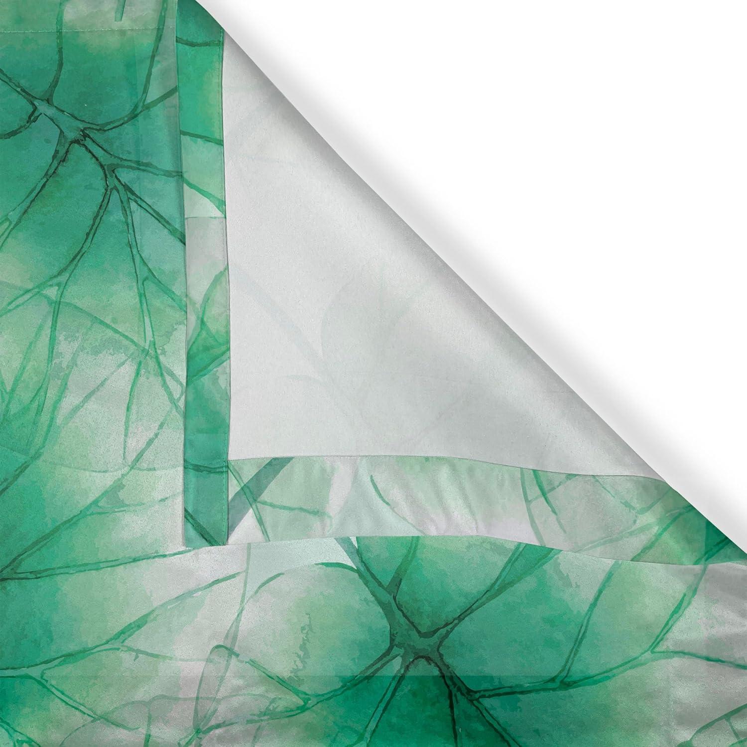 imageAmbesonne Jungle Boho Grommet Curtain Dreamy Silhouettes of Flowers Vintage Drawn with Lines Neutral Art Decorative 2Panel Window Drapes for Bedroom Living Room 50quot x 63quot Almond Green Sea GreenShamrock Green