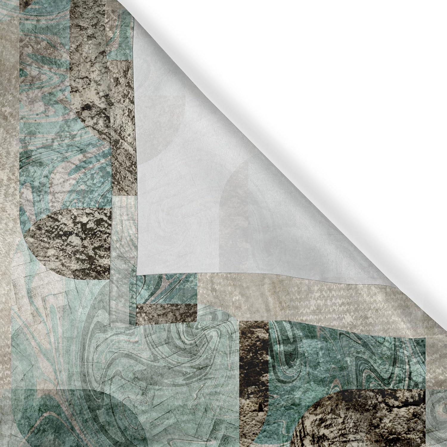 imageAmbesonne Jungle Boho Grommet Curtain Dreamy Silhouettes of Flowers Vintage Drawn with Lines Neutral Art Decorative 2Panel Window Drapes for Bedroom Living Room 50quot x 63quot Almond Green Sea GreenLaurel Green Dark Brown