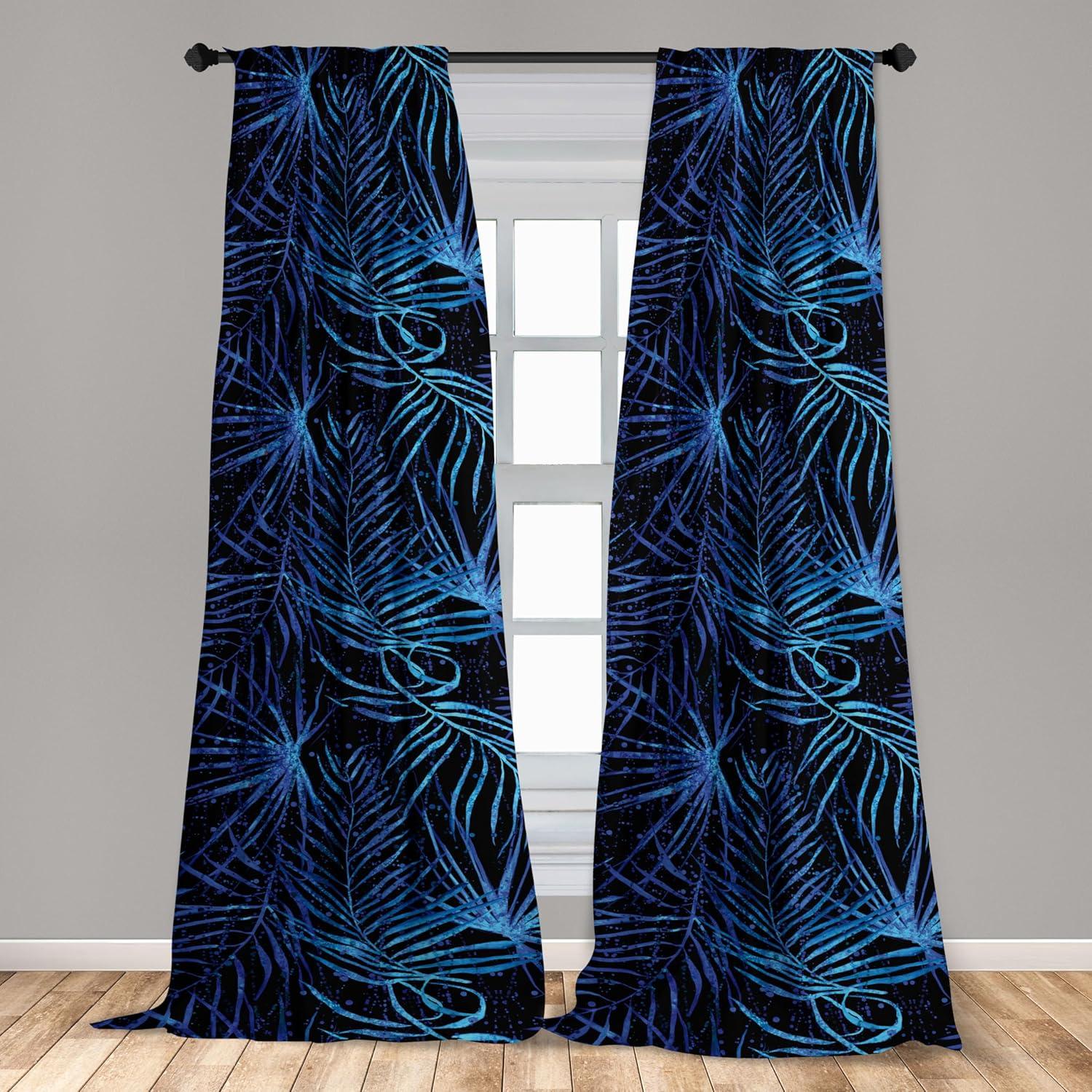 imageAmbesonne Leaf Print Curtains Neutral Toned Woodland Branches Leaves Design on Grunge Striped Back Window Treatments 2 Panel Set for Living Room Bedroom Pair of 28quot x 95quot Grey Teal Pale RedwoodIndigo Dark Lavender
