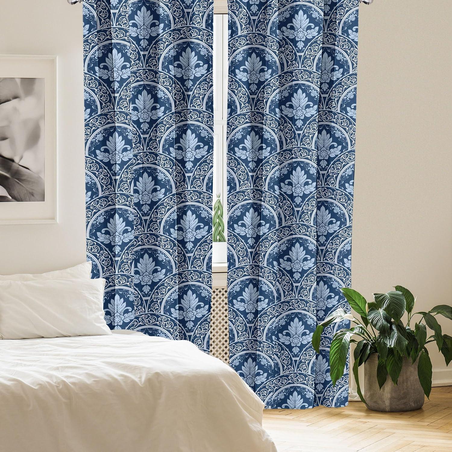 imageAmbesonne Leaf Print Curtains Neutral Toned Woodland Branches Leaves Design on Grunge Striped Back Window Treatments 2 Panel Set for Living Room Bedroom Pair of 28quot x 95quot Grey Teal Pale RedwoodWhite and Dark Lavender