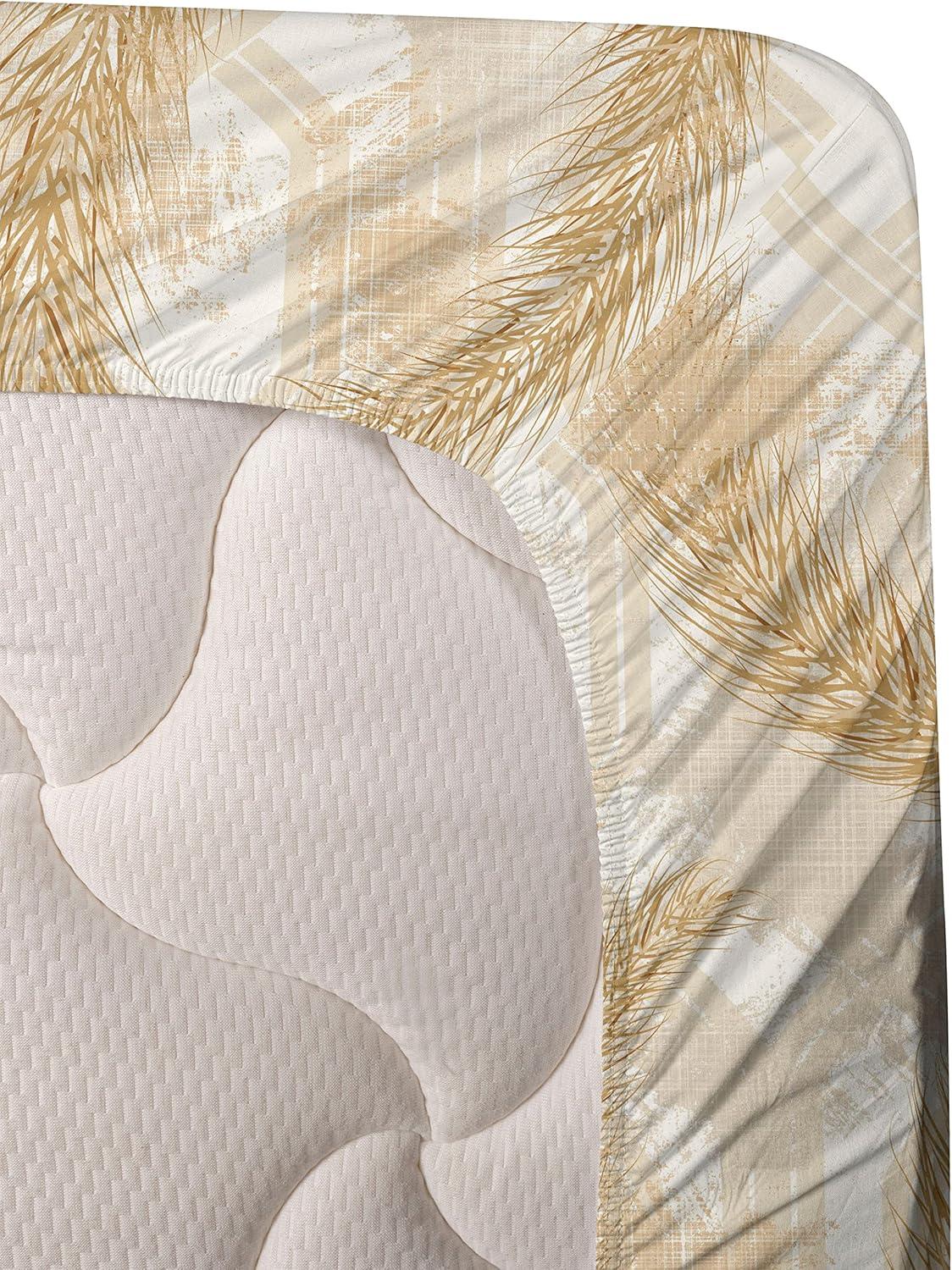 imageAmbesonne Meadow Vibes Sheet Set Line Art Neutral Colors Boho Pampas Design on Geometric Back Print Fitted and Flat Sheet with Pillowcase Bedding Accent 3 Piece Set Twin Pale Salmon Off WhitePale Salmon Off White