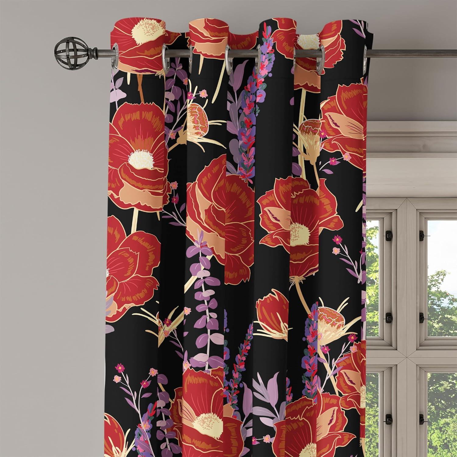 imageAmbesonne Moth Boho Grommet Curtain Neutral Chocolate Tones Wingy Animals with Cosmic Stars Moons and Stripes Print Decorative 2Panel Window Drapes for Bedroom Living Room 50quot x 72quot Sepia BeigePale Fuchsia and Burgundy