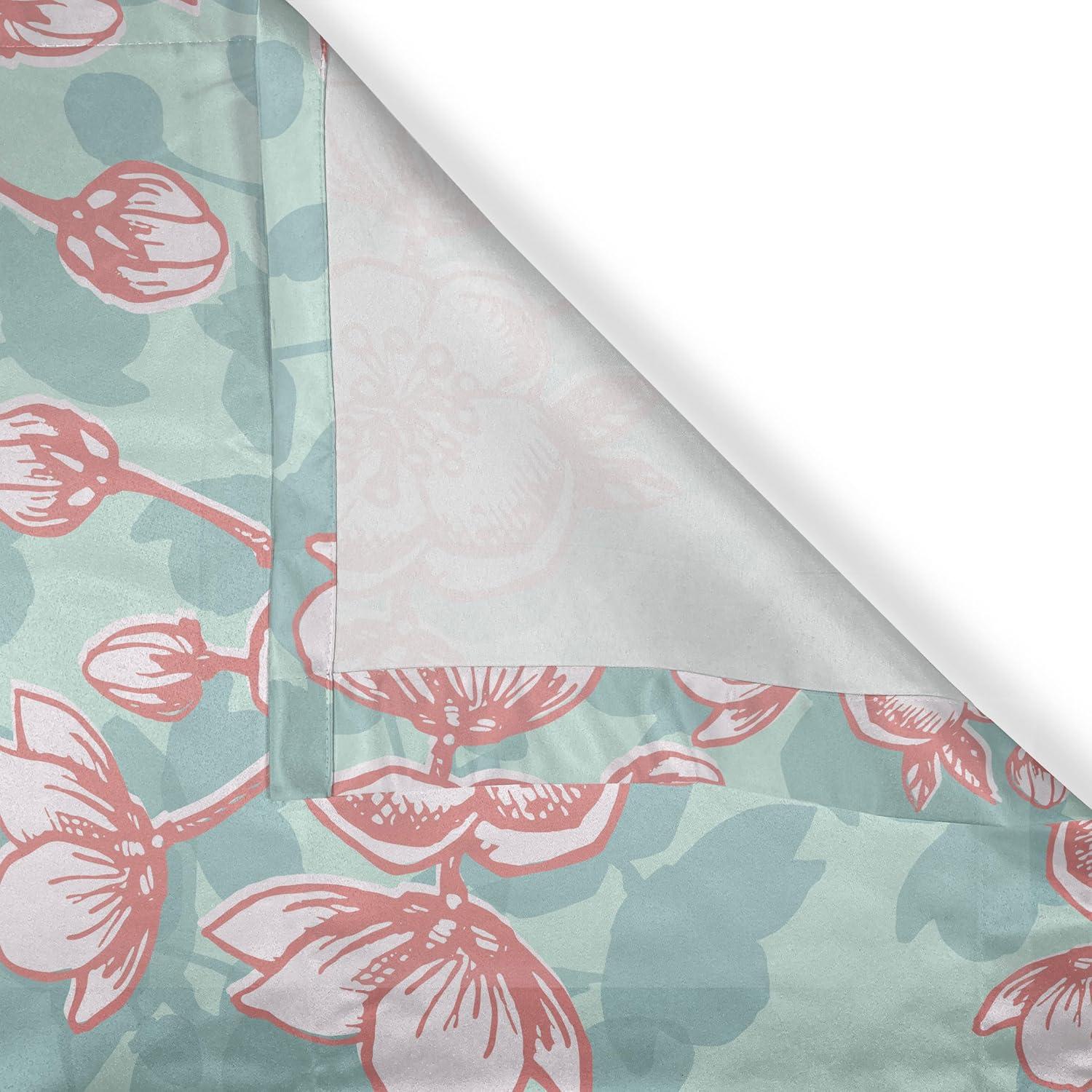 imageAmbesonne Moth Boho Grommet Curtain Neutral Chocolate Tones Wingy Animals with Cosmic Stars Moons and Stripes Print Decorative 2Panel Window Drapes for Bedroom Living Room 50quot x 72quot Sepia BeigePale Seafoam Coral and White